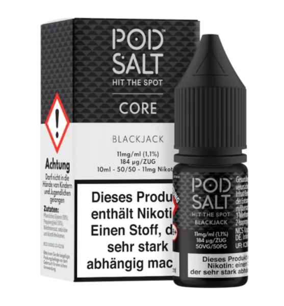 Pod Salt - Core - Blackjack 10ml Nikotinsalz Liquid