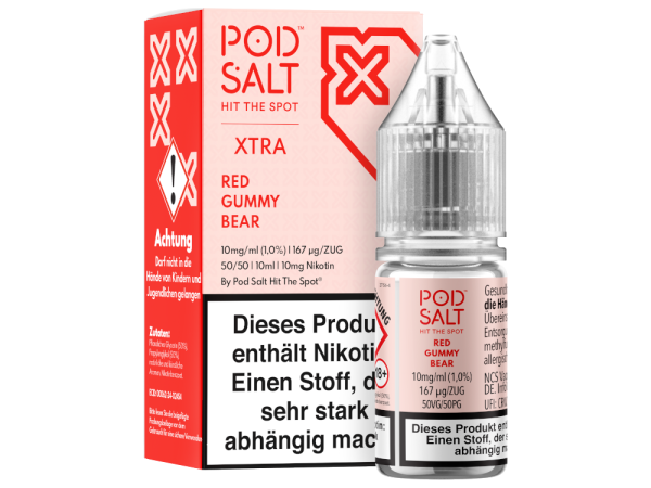 Pod Salt X - Red Gummy Nikotinsalz Liquid 10ml