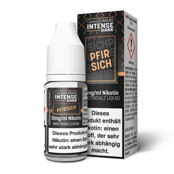 Intense Dark - Pfirsich Nikotinsalz e-Liquid 10ml