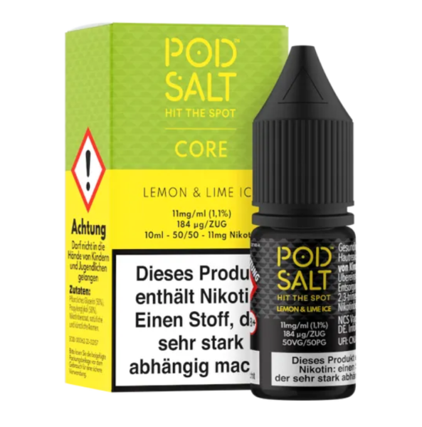 Pod Salt - Core - Lemon & Lime 10ml Nikotinsalz Liquid