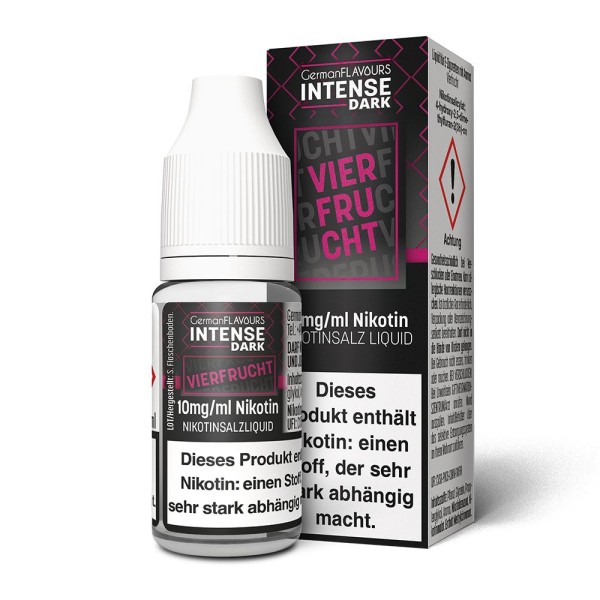 Intense Dark - Vierfrucht Nikotinsalz e-Liquid 10ml