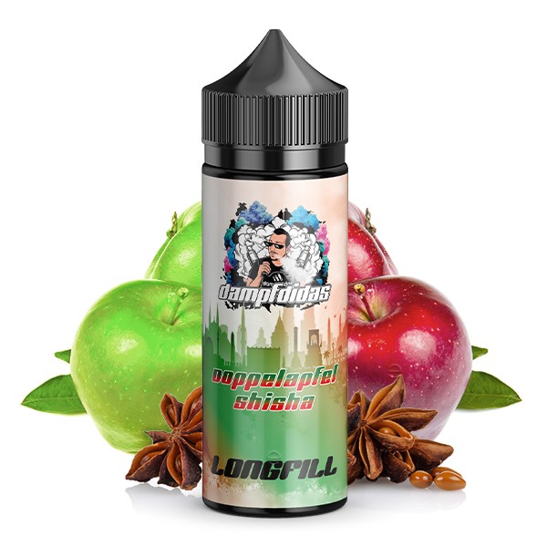 Dampfdidas - Doppelapfel Shisha 10ml Aroma Longfill