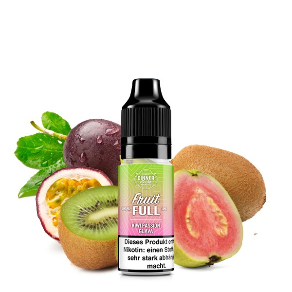 Dinner Lady - Fruit Full - Kiwi Passion Guave 10ml Nikotinsalz Liquid