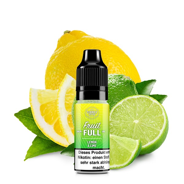 Dinner Lady - Fruit Full - Lemon Lime 10ml Nikotinsalz Liquid