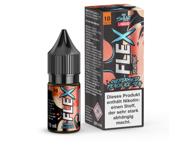 Flex Overdosed - Peach Iced Tea 10ml Nikotinsalzliquid