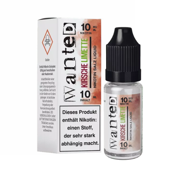 Wanted - Kirsche Limette Overdosed 10ml Nikotinsalzliquid