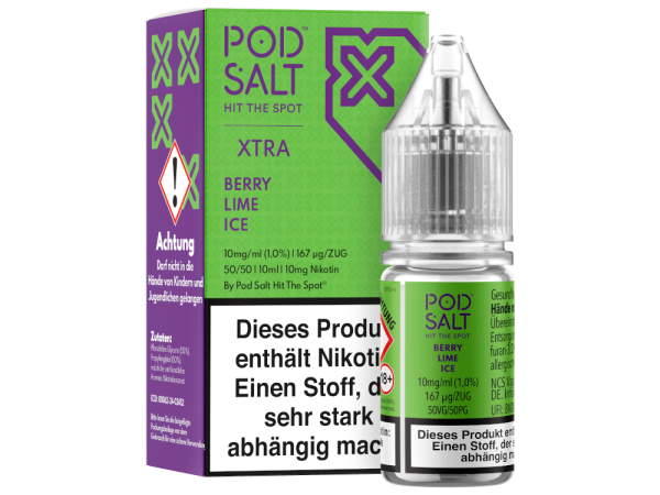 Pod Salt X - Berry Lime Ice Nikotinsalz Liquid 10ml