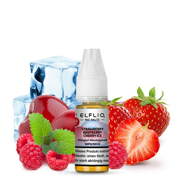 Elfbar - Elfliq Strawberry Raspberry Cherry Nikotinsalzliquid 10ml